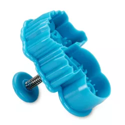 Seahorse cookie cutter with ejector and embossing
