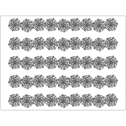 Silicone border mat mesh