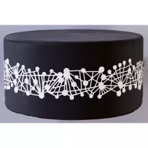 Tapis à bordures en silicone Points et lignes pour dentelles au sucre