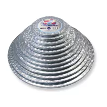 Cake base round extra strong silver, Ø 20.5 cm