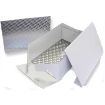 Boîte à gâteaux avec plateau à gâteaux rectangulaire 35 x 25 x 15 cm
