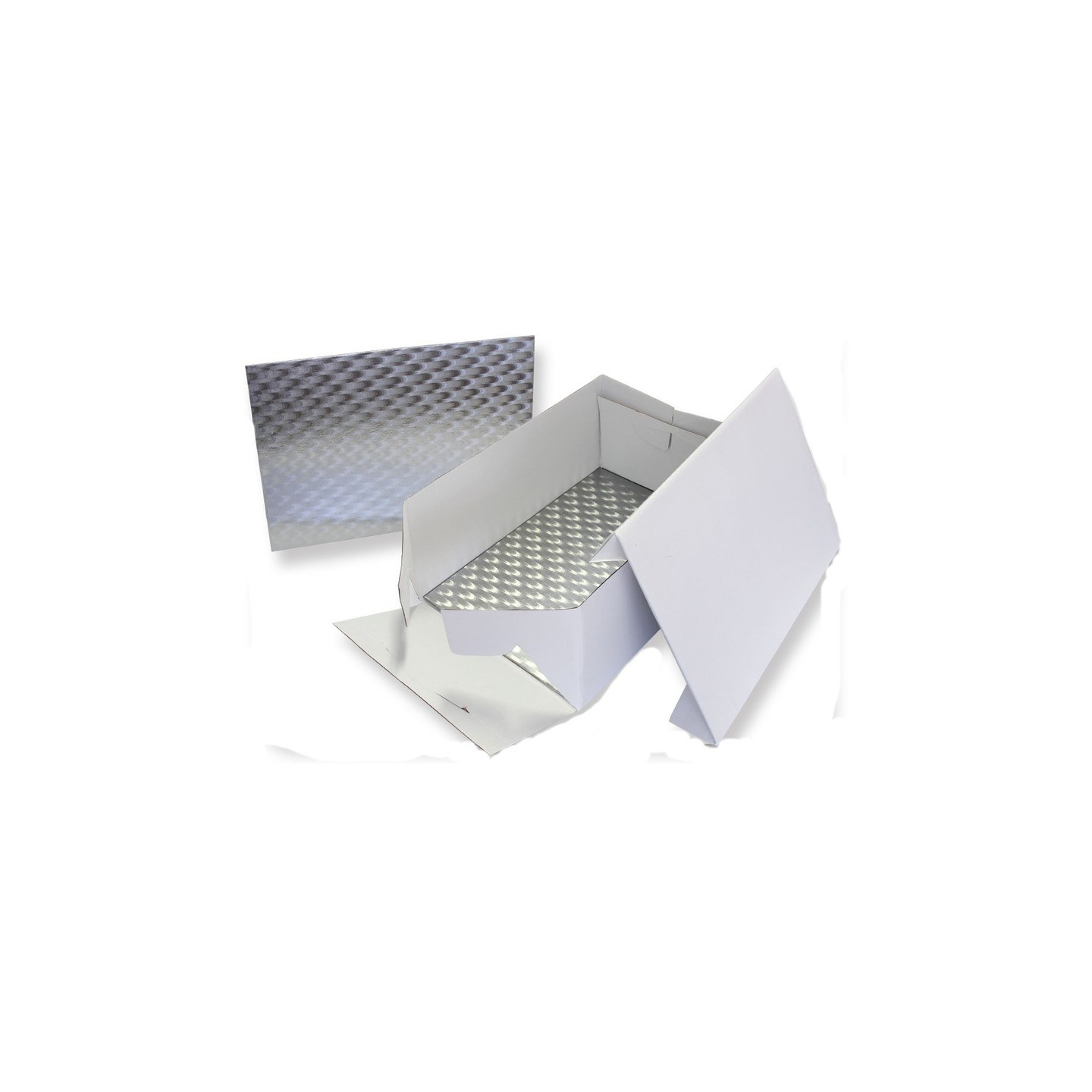 Dessert Box Rectangular Cake box with cake plate rectangle 35 x 25 x 15 cm