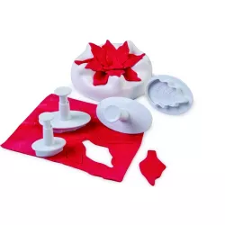 Weihnachtsstern Ausstechset, 4-teilig