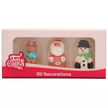 Zuckerdekor 3D Weihnachtsfiguren – essbare Weihnachtsfiguren für Cupcakes und Torten | Cakelicious
