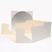 Tortenplatte & Box - Schachteln Grösse: 30 x 30 x 15 cm