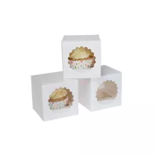Box per 1 cupcake "Bianca", da regalare