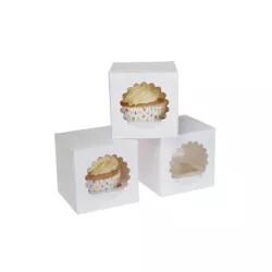 Box per 1 cupcake "Bianca", da regalare