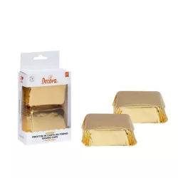 Mini Cakes-Förmchen aus Papier - Gold