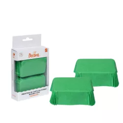 Mini Cake paper moulds - Green