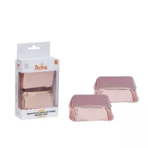 Mini Cakes paper moulds - Rose Gold
