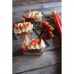Mini Cakes-Förmchen aus Papier - Silber