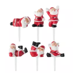 6 cake topper "Babbo Natale