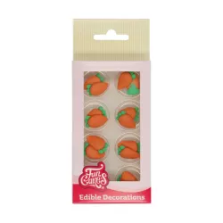 16 sugar carrot decorations