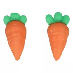 16 sugar carrot decorations