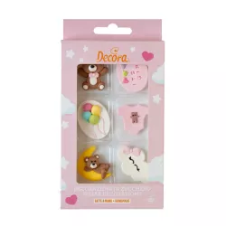 Baby girl sugar decorations