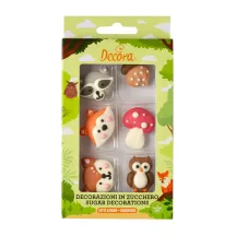 Sugar deco "Forest animals"