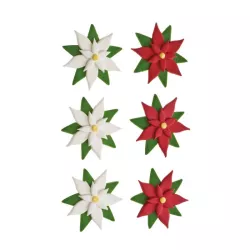 Zuckerdekor "Weihnachtssterne"