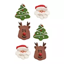 6 Christmas decorations