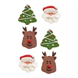 6 Weihnachtsdekorationen