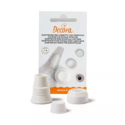 Adapter mit Kappe für kleine Tüllen, Decora