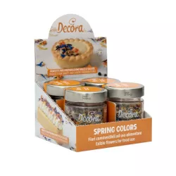 Fleurs comestibles - couleurs du printemps