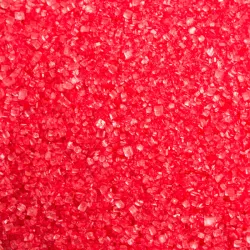 100g Red glitter sugar