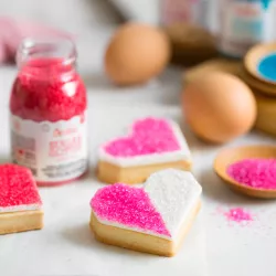 100g Red glitter sugar