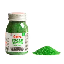 100g Green glitter sugar