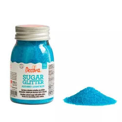 100g Blue glitter sugar
