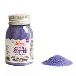 100g Purple glitter sugar