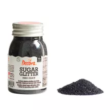 100 g di zucchero glitterato nero