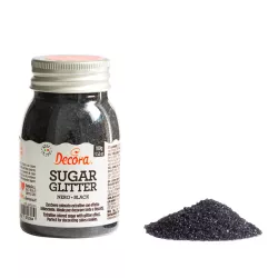 100g Black glitter sugar