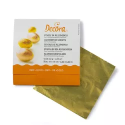 Small wrapping sheets in foil Gold
