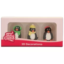 Zuckerdekor 3D Pinguine – essbare Winterfiguren für Cupcakes und Torten | Cakelicious