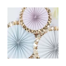 Fans pastel & gold