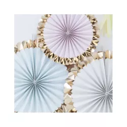 Fans pastel & gold