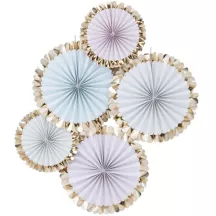 Rosaces pastel & or