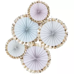Fans pastel & gold