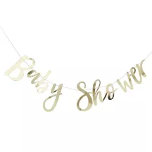 Ghirlanda "Baby Shower" - oro