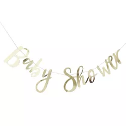 Garland "Baby Shower" - gold