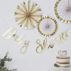 Guirlande baby shower or