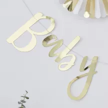 Ghirlanda "Baby Shower" - oro