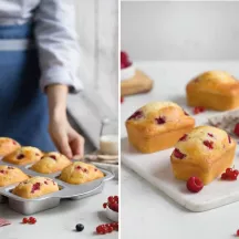 Teglia "mini cake" in metallo antiaderente