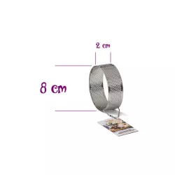 Perforated tart ring - Diameter 8 cm