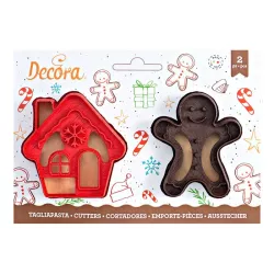 Cookie Cutter "House & Gingerbread man"