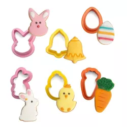 Lot 6 emporte-pièces Pâques