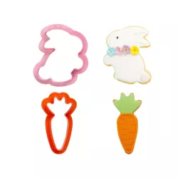 2 Emporte-pièces lapin et carotte