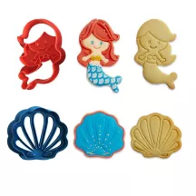 Cookie cutters "Mermaid and Shell"