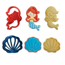 Cookie cutters "Mermaid and Shell"