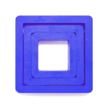 Lot de 3 emporte-pièces carrés en plastique